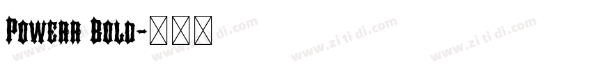 Powerr Bold字体转换